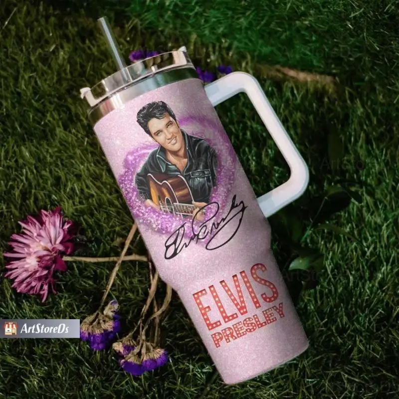 elvis presley tumbler 40oz stainless steel king coffee water tumbler 2 Elvis Presley Tumbler 40oz Stainless Steel King Tumbler IDF183097 Idea Fanatic