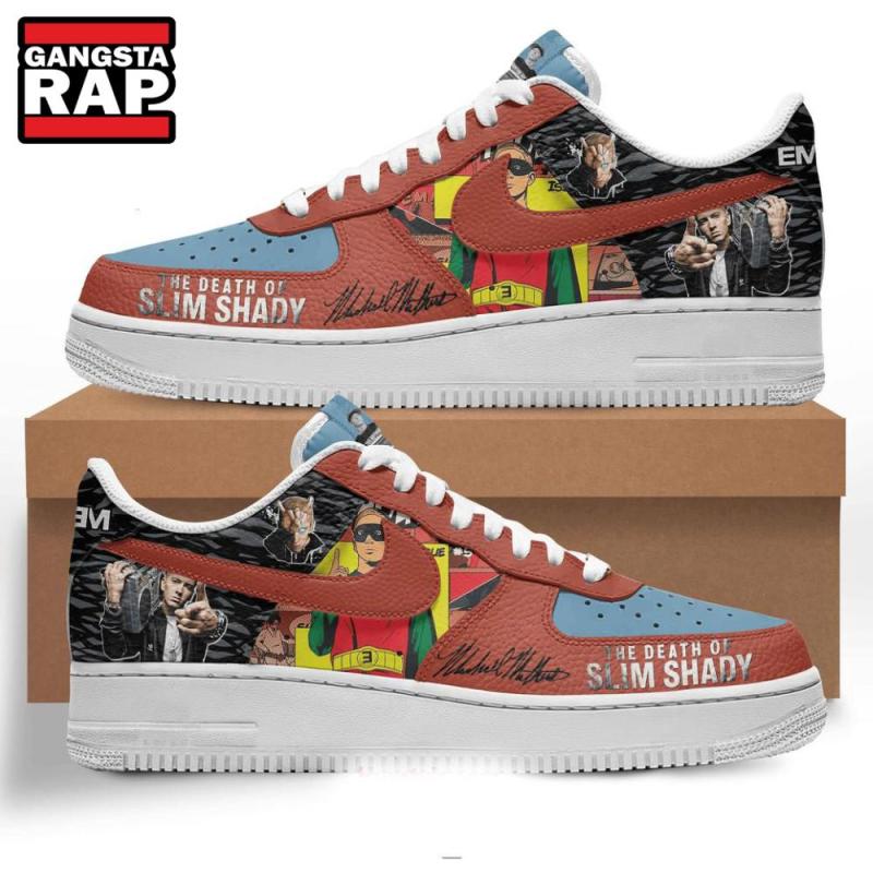 eminem the death of slim shady air force 1 shoes sneaker3466 Eminem The Death Of Slim Shady Air Force 1 Sneakers IFDDAF10084 Idea Fanatic