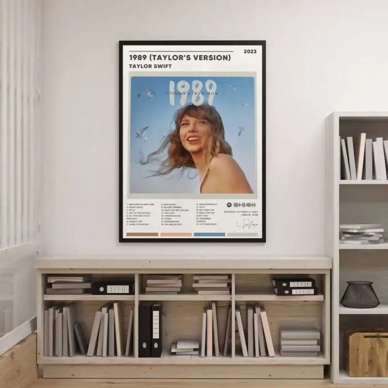 fEDM6kJV taylor swift posters 1989 taylor s version poster canvas album cover swift poster taylor swift print home decor wall decor gift idea 3 Taylor Swift Posters, 1989 (Taylor's Version) Poster Canvas IDF122497 Idea Fanatic