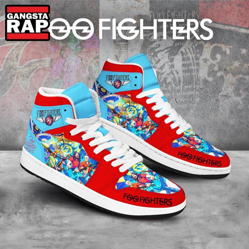 foo fighters music air jordan 1 hightop shoes4482 Foo Fighters Music Air Jordan 1 Hightop Shoes IFDDAJ10028 Idea Fanatic