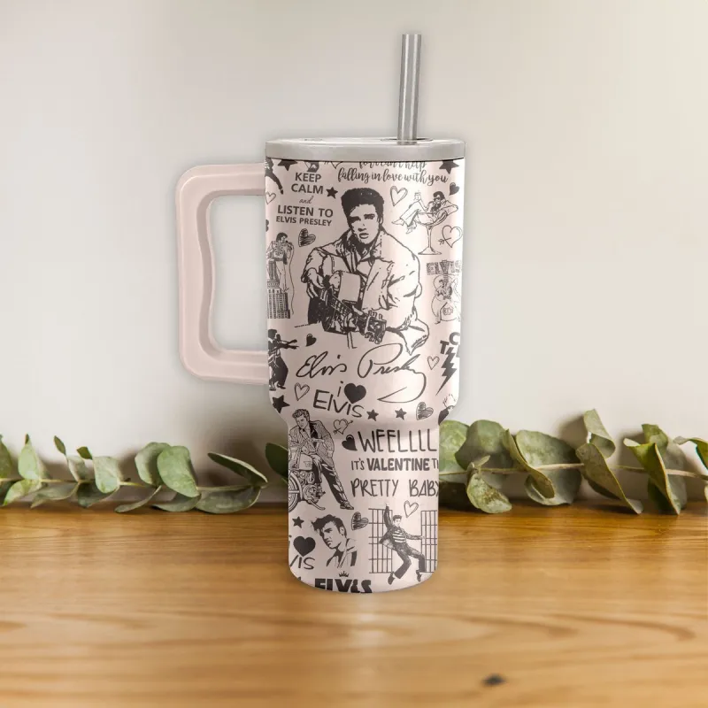 Elvis Presley 40Oz Tumbler Tmn (2) Idea Fanatic