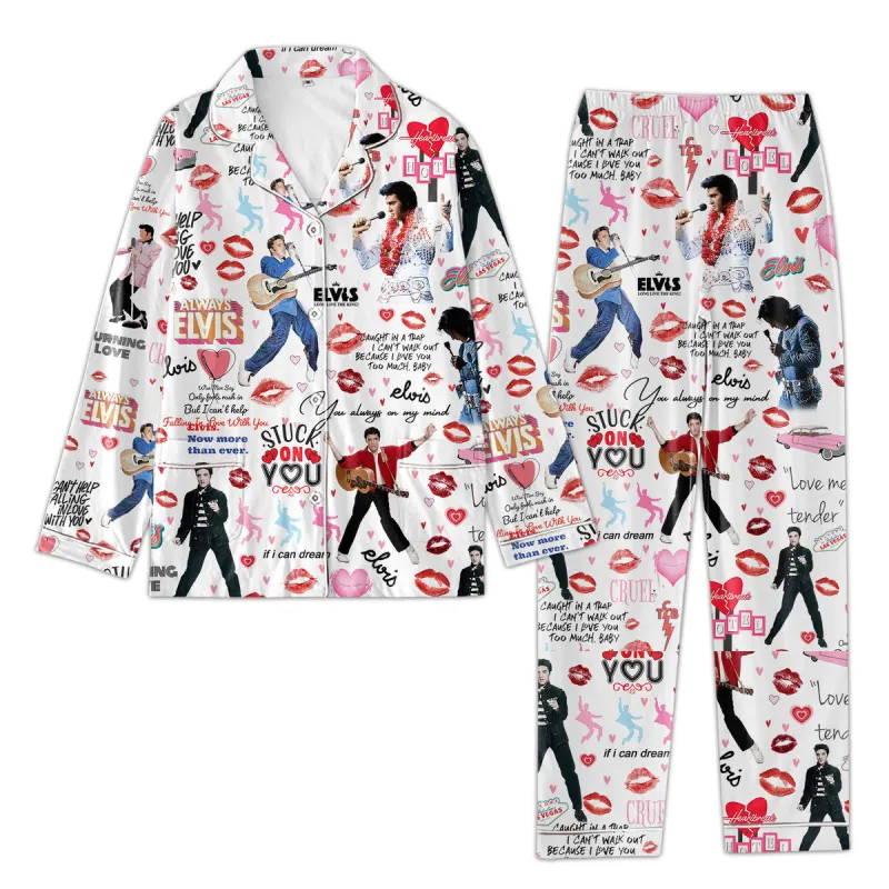 Premium Elvis Presley Valentine Pajamas La (4) Idea Fanatic