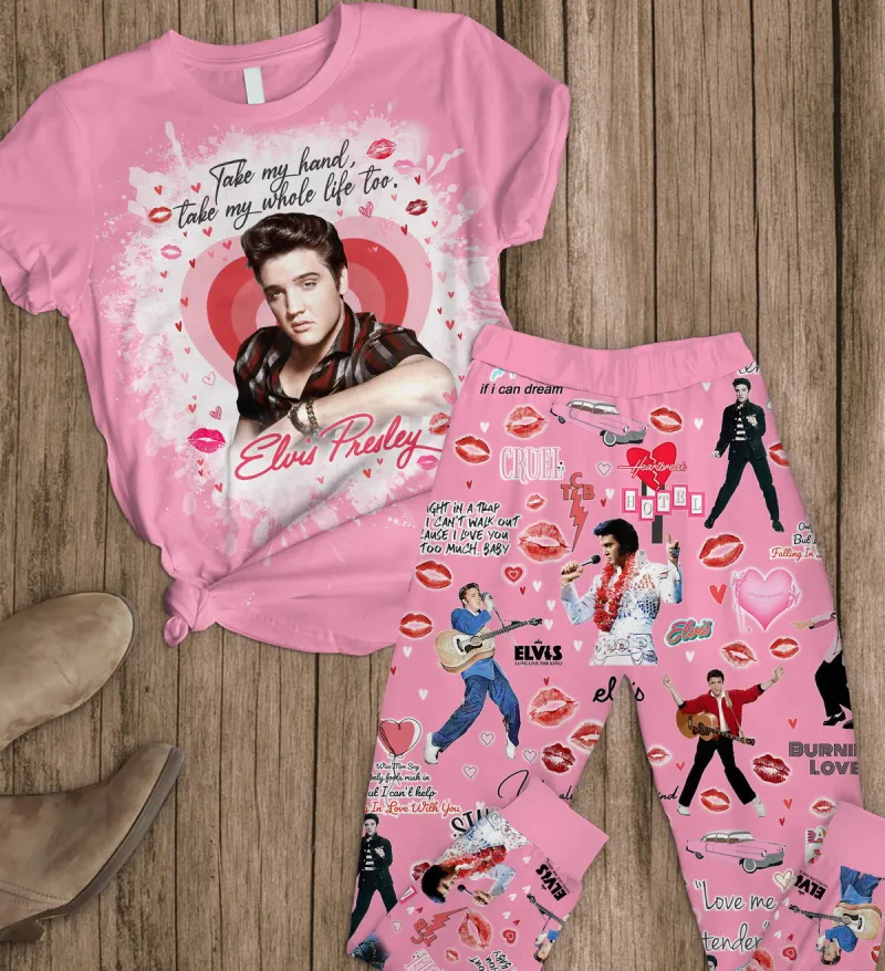 Premium Elvis Presley Valentine Pajamas Set La EPR040524L241 Idea Fanatic