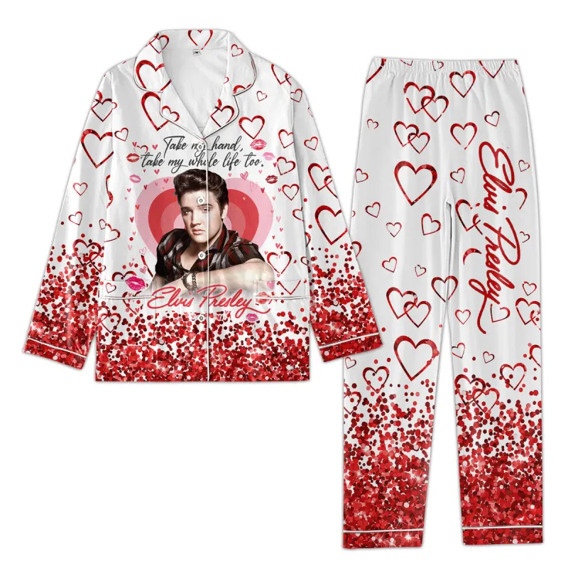 Premium Elvis Presley Valentine Pajamas La Idea Fanatic