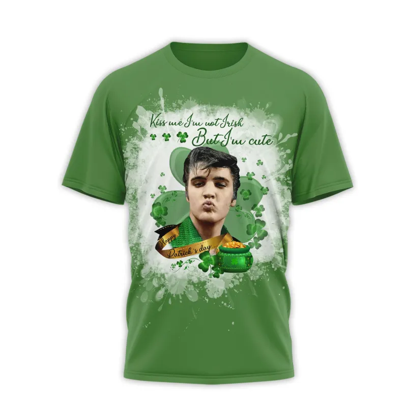 Premium Elvis Presley Patrick'S Day 2D Shirt Tl (2) Idea Fanatic