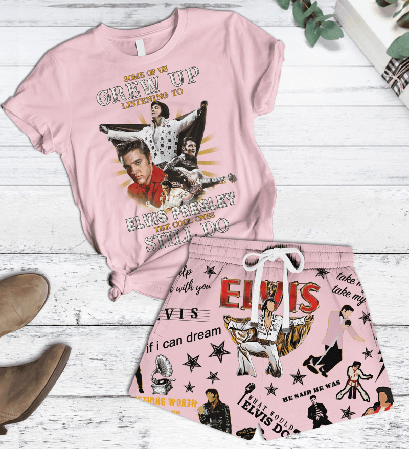 Premium Elvis Presley T-Shirt And Shorts Set Nl (3) Idea Fanatic