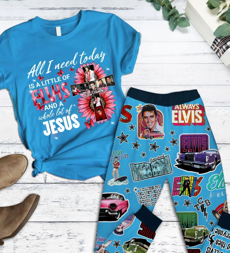 Premium Elvis Presley Pajamas Set Nl (2) Idea Fanatic