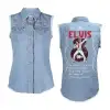 Elvis Presley Sleeveless Denim Shirt Mh Idea Fanatic