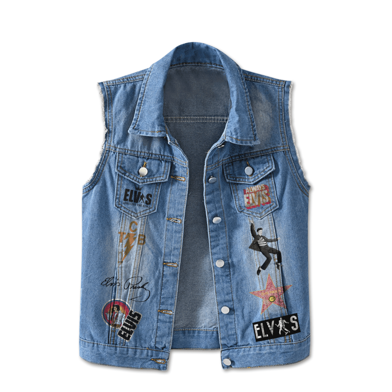 Elvis Presley Sleeveless Cuthe Officef Jacket Nl Idea Fanatic