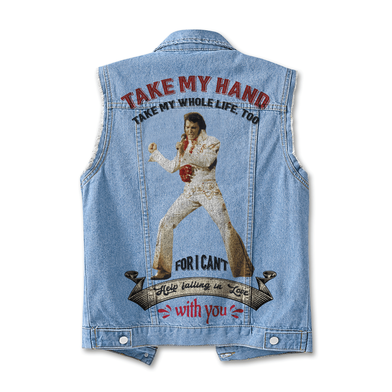 Elvis Presley Sleeveless Cuthe Officef Jacket Nl Idea Fanatic