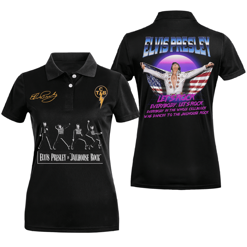 Premium Elvis Presley Combo Polo Shirt And Cap Mh Idea Fanatic