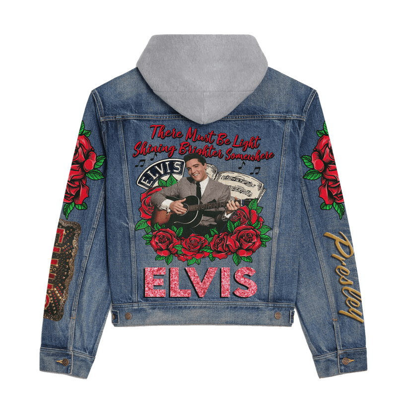 Elvis Presley Hooded Denim Jacket Hl Idea Fanatic