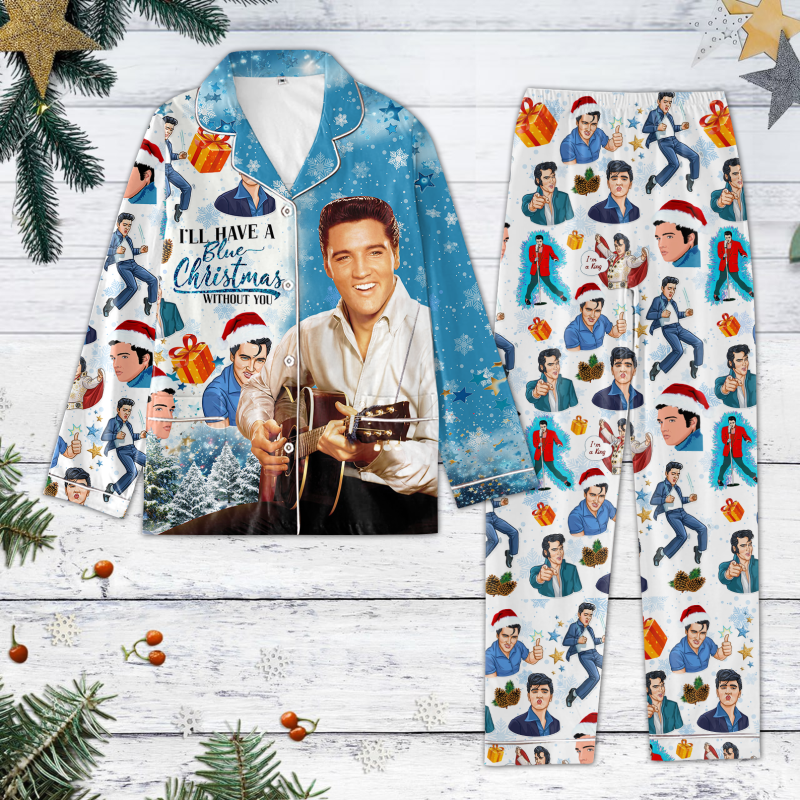 Premium Elvis Presley Pajamas Hl (4) Idea Fanatic