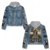 Premium Morgan Wallen Hooded Denim Jacket IDF939007 Idea Fanatic