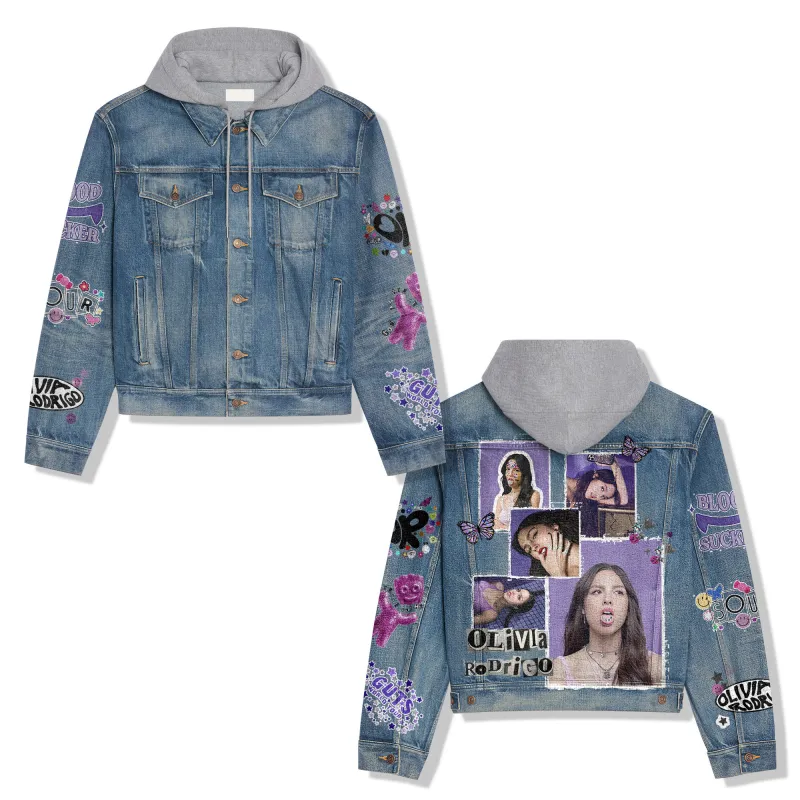 Olivia Rodrigo Hooded Denim Jacket IDF939072 Idea Fanatic