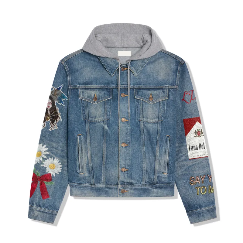 Lana Del Rey Hooded Denim Jacket IDF939238 Idea Fanatic