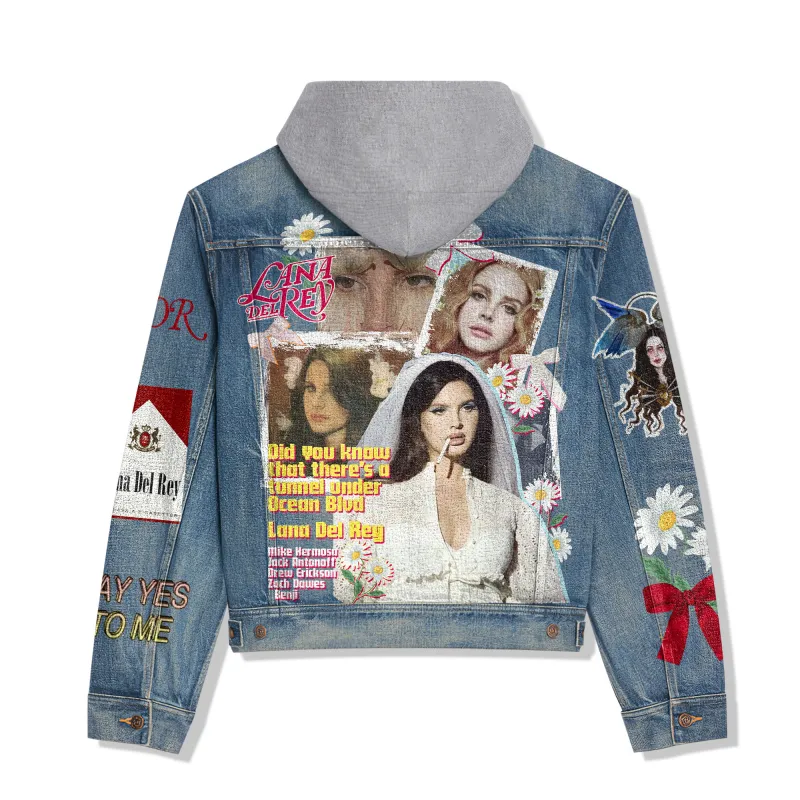 Lana Del Rey Hooded Denim Jacket IDF939238 Idea Fanatic