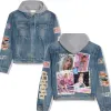 Taylor Swift Hooded Denim Jacket Tt 031001 DNM100524L206 Idea Fanatic