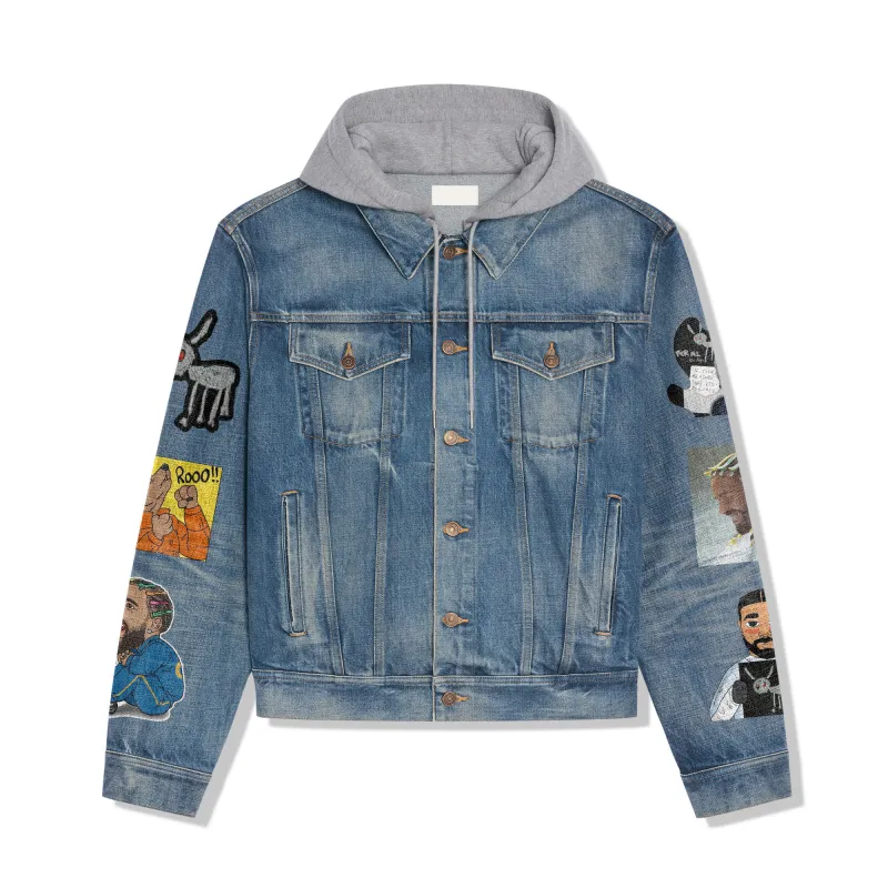 Drake Hooded Denim Jacket IDF939491 Idea Fanatic