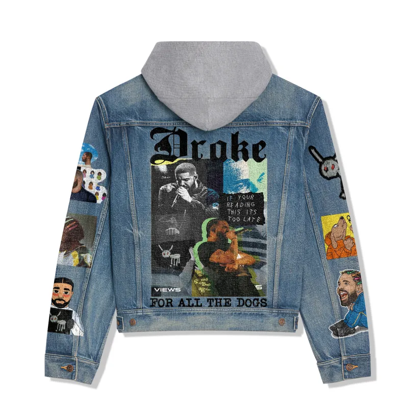 Drake Hooded Denim Jacket IDF939491 Idea Fanatic