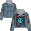 Blink-182 Hooded Denim Jacket Va 021101 DNM100524L588 Idea Fanatic