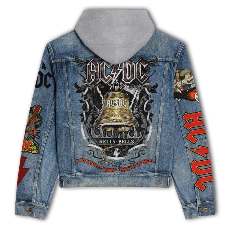 Ac/Dc Hooded Denim Jacket Dt DNM100524L441 Idea Fanatic