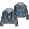 Ac/Dc Hooded Denim Jacket Dt DNM100524L441 Idea Fanatic