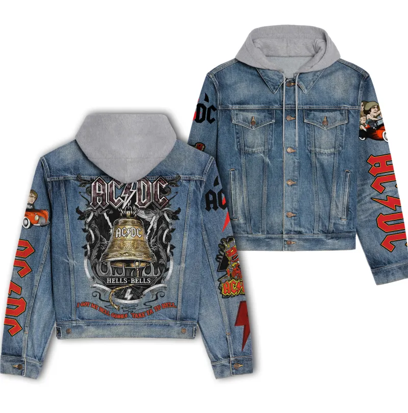 Ac/Dc Hooded Denim Jacket Dt DNM100524L441 Idea Fanatic