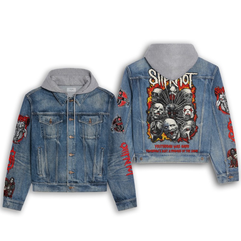 Slipknot Hooded Denim Jacket IDF940395 Idea Fanatic