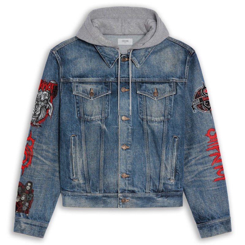 Slipknot Hooded Denim Jacket IDF940395 Idea Fanatic