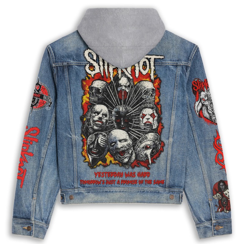 Slipknot Hooded Denim Jacket IDF940395 Idea Fanatic