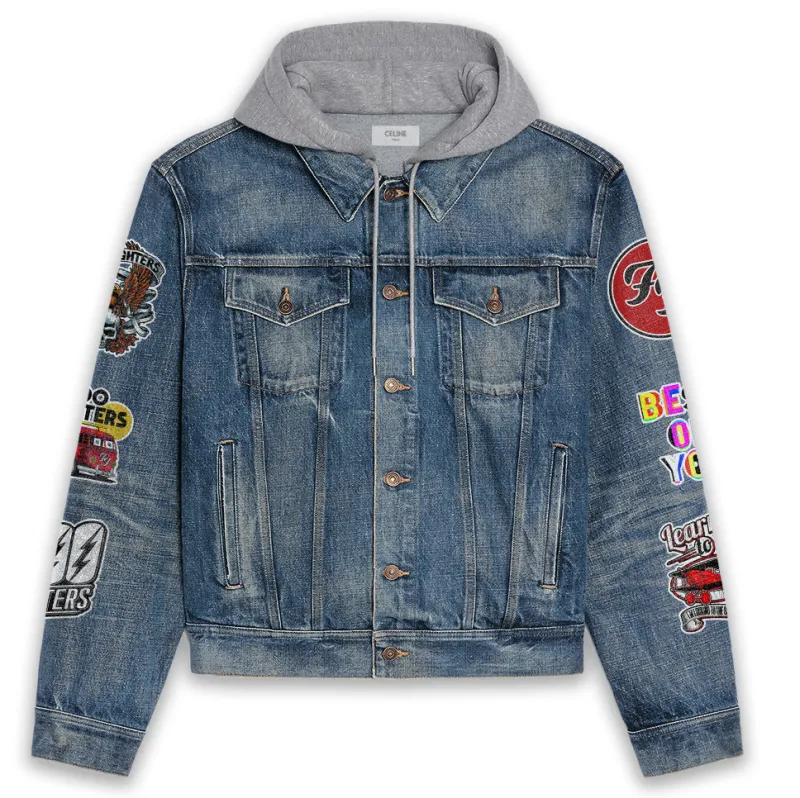 Foo Fighters Hooded Denim Jacket IDF940403 Idea Fanatic