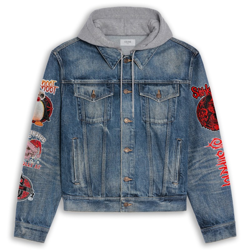 Slipknot Hooded Denim Jacket IDF940478 Idea Fanatic