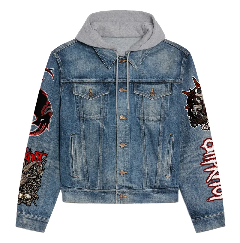 Slipknot Hooded Denim Jacket IDF940665 Idea Fanatic