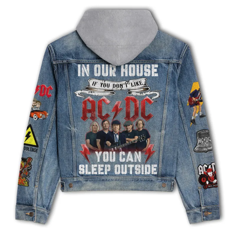 Ac/Dc Hooded Denim Jacket Dt DNM100524L550 Idea Fanatic