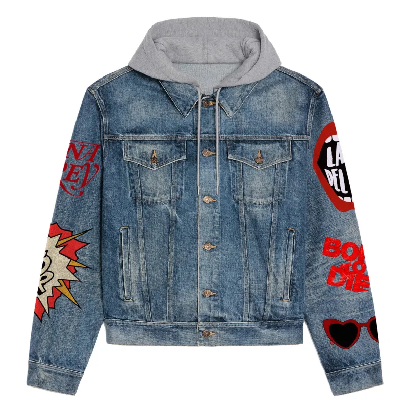 Lana Del Rey Hooded Denim Jacket IDF940797 Idea Fanatic