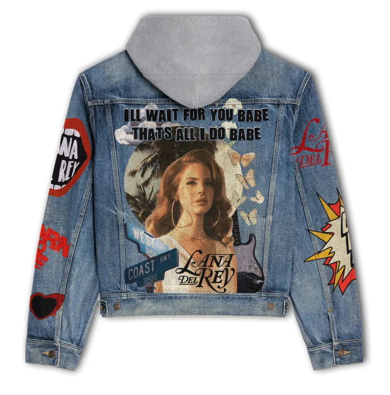 Lana Del Rey Hooded Denim Jacket IDF940797 Idea Fanatic