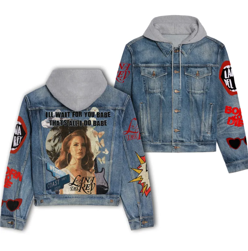 Lana Del Rey Hooded Denim Jacket IDF940797 Idea Fanatic