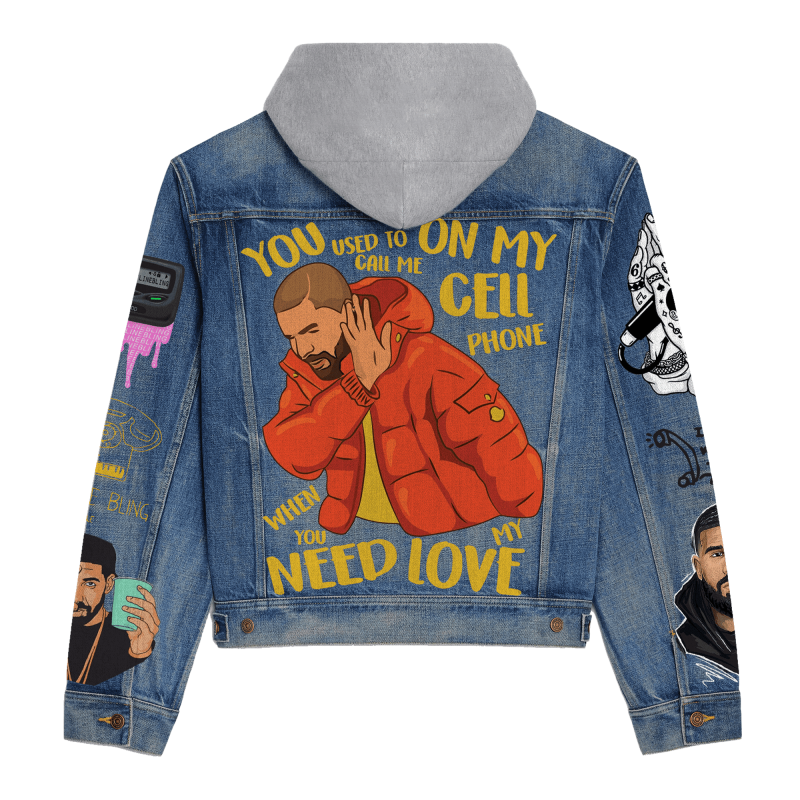 Drake Hooded Denim Jacket IDF939777 Idea Fanatic