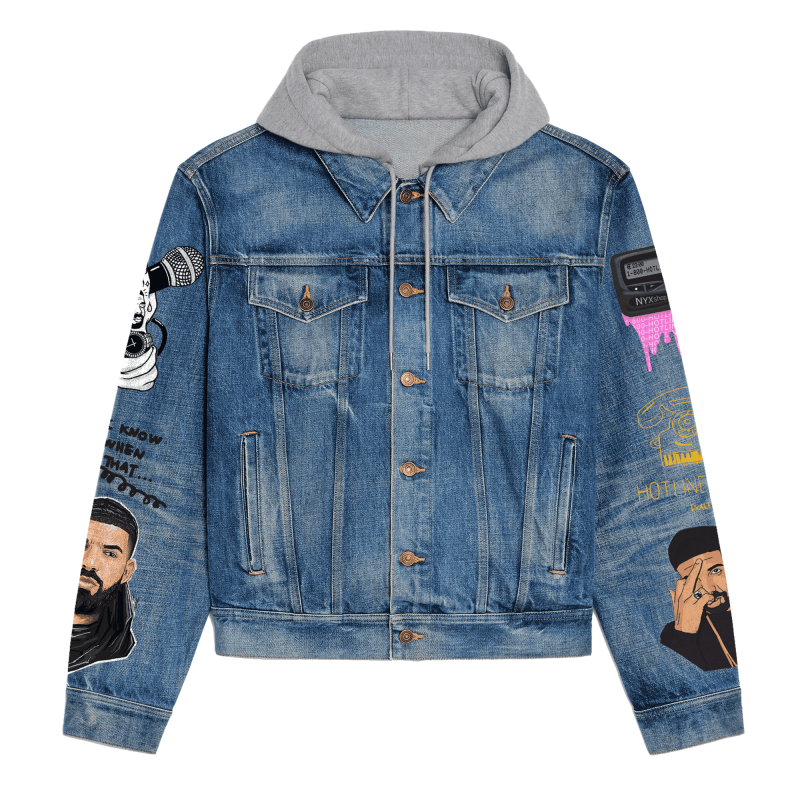 Drake Hooded Denim Jacket IDF939777 Idea Fanatic