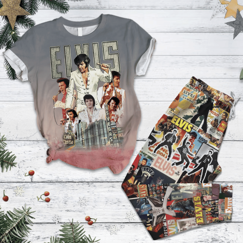 Premium Elvis Presley Pajamas Set Td Idea Fanatic