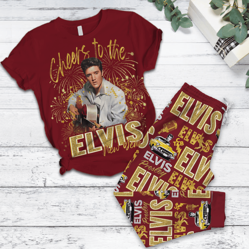 Premium Elvis Presley Pajamas Set Hl (2) Idea Fanatic