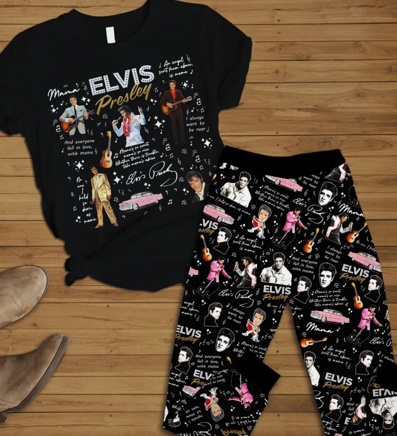 Premium Elvis Presley Pajamas Set Tmn (2) Idea Fanatic