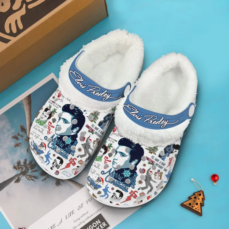 Premium Elvis Presley Fleece Clogs Thy Idea Fanatic