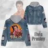 Premium Hooded Denim Jacket Elvis Presley Thy DNM100524L596 Idea Fanatic