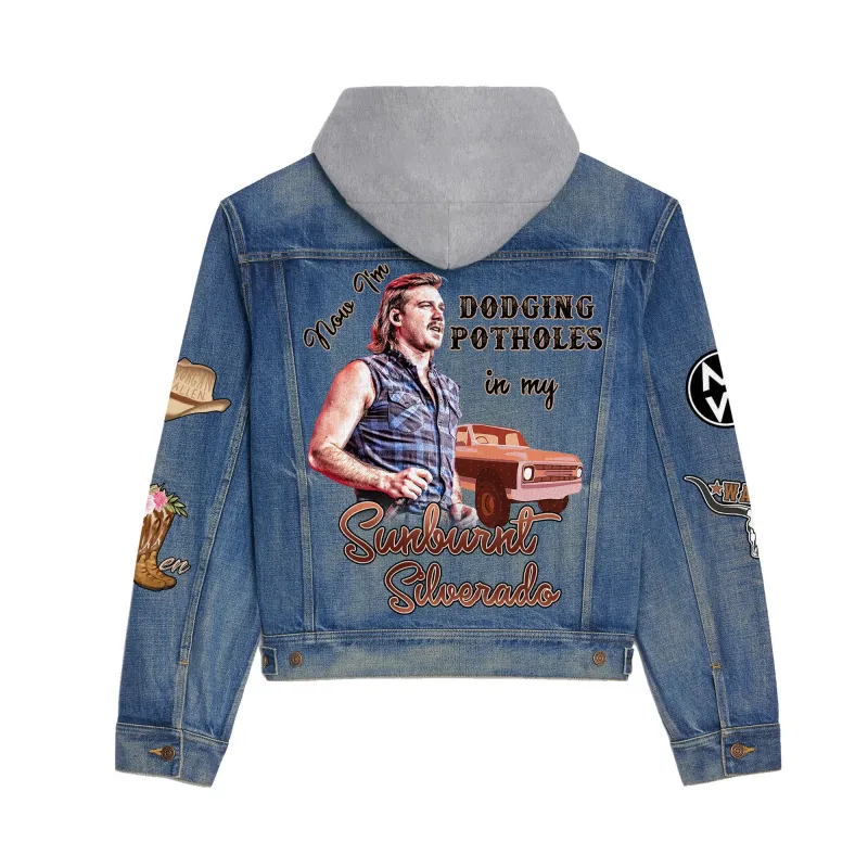 Premium Hooded Denim Jacket Morgan Wallen IDF941086 Idea Fanatic