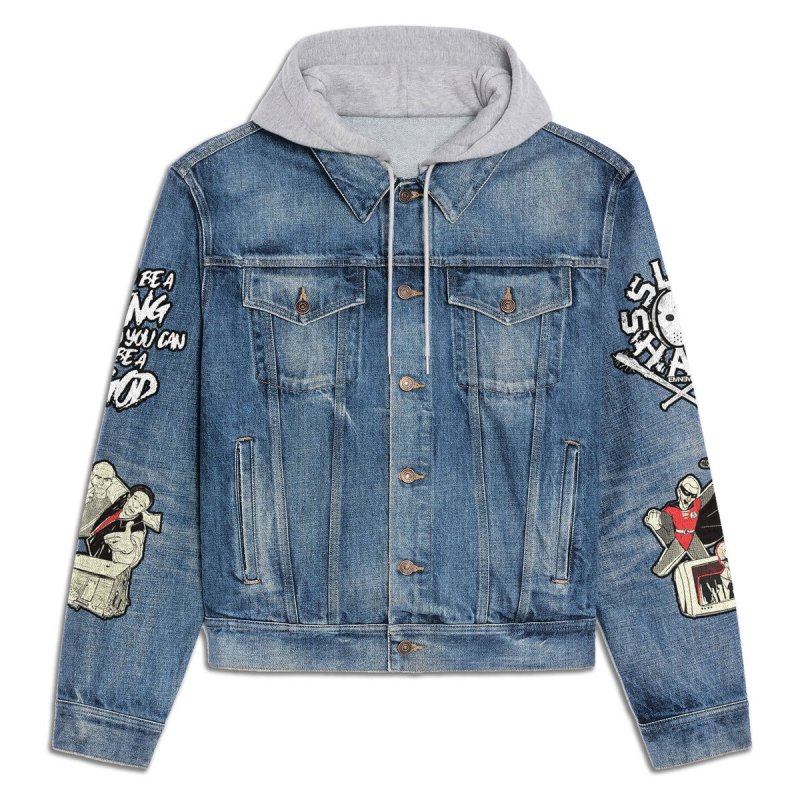 Premium Hooded Denim Jacket Eminem IDF941255 Idea Fanatic