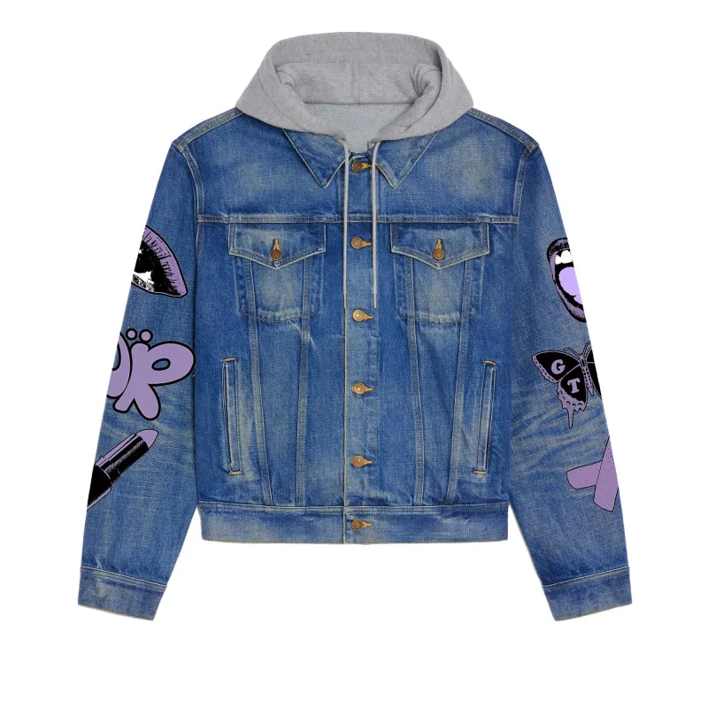 Premium Hooded Denim Jacket Olivia Rodrigo IDF941337 Idea Fanatic