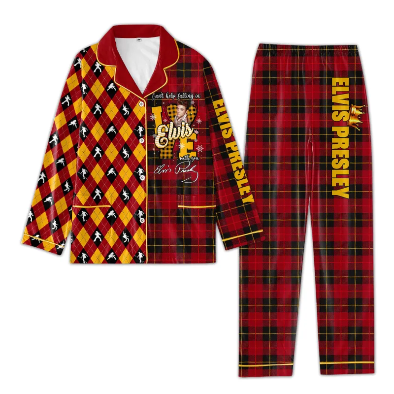 Premium Elvis Presley Button Down Pajamas Hd (2) Idea Fanatic