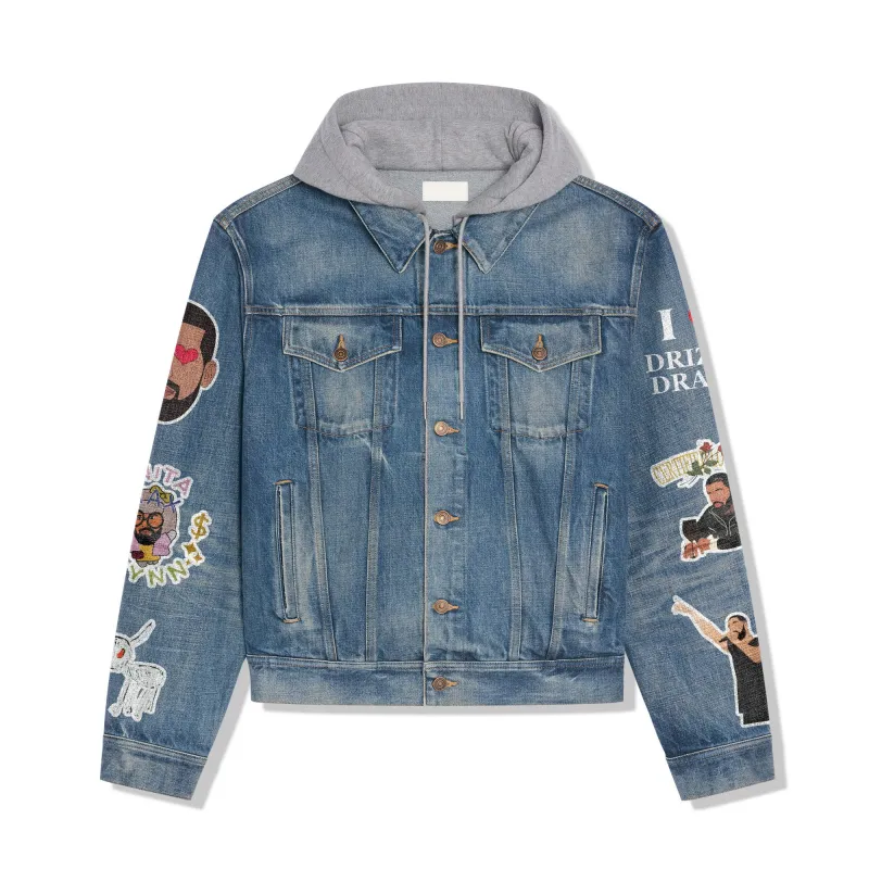 Drake Hooded Denim Jacket IDF941900 Idea Fanatic